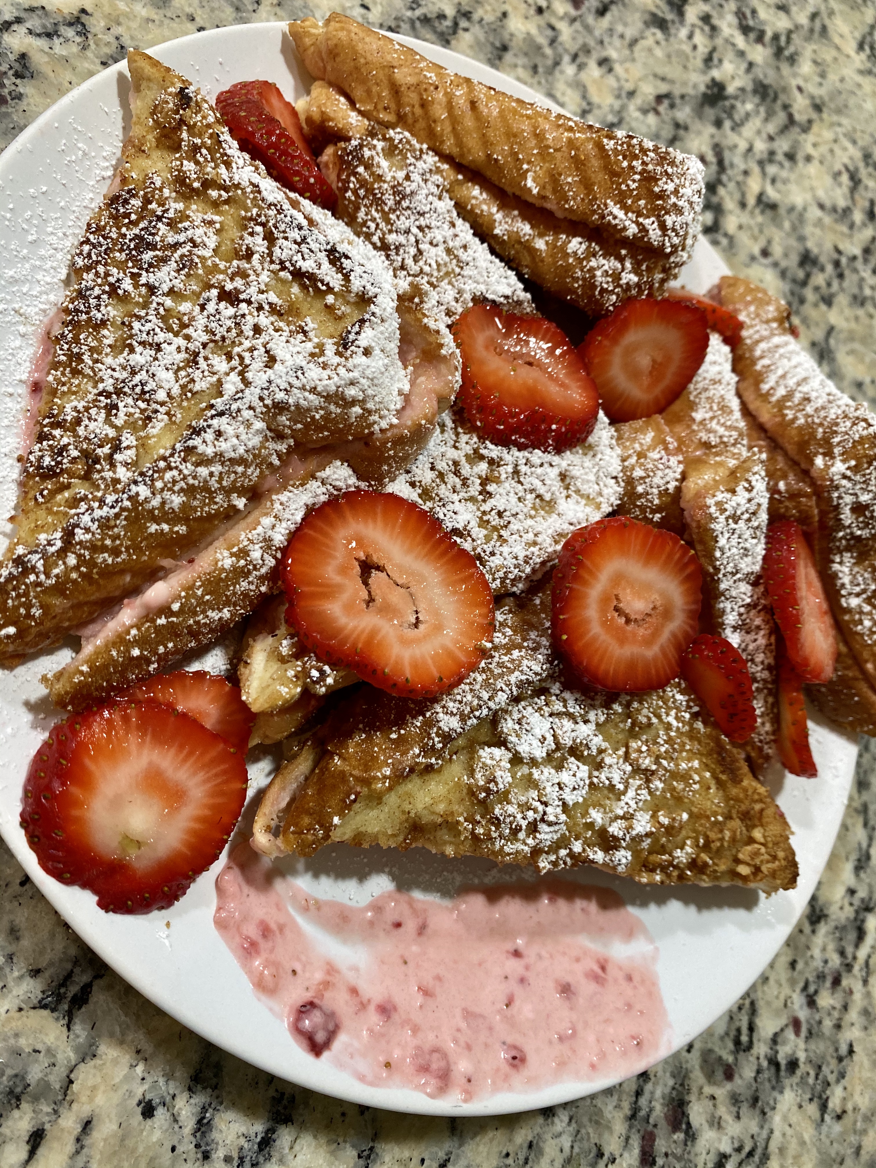 Strawberry Shortcake Stuffed French Toast