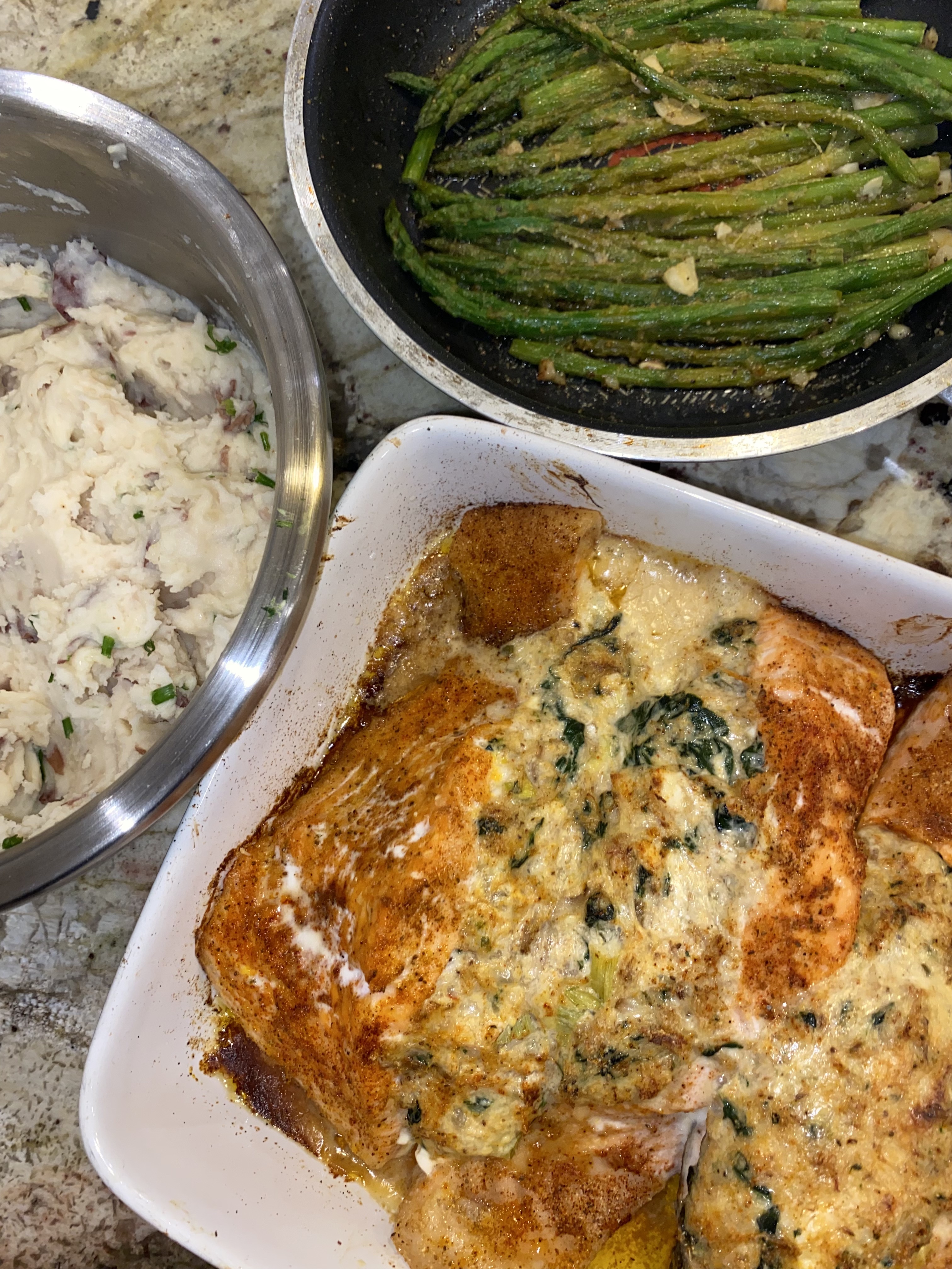 Seafood Stuffed Salmon