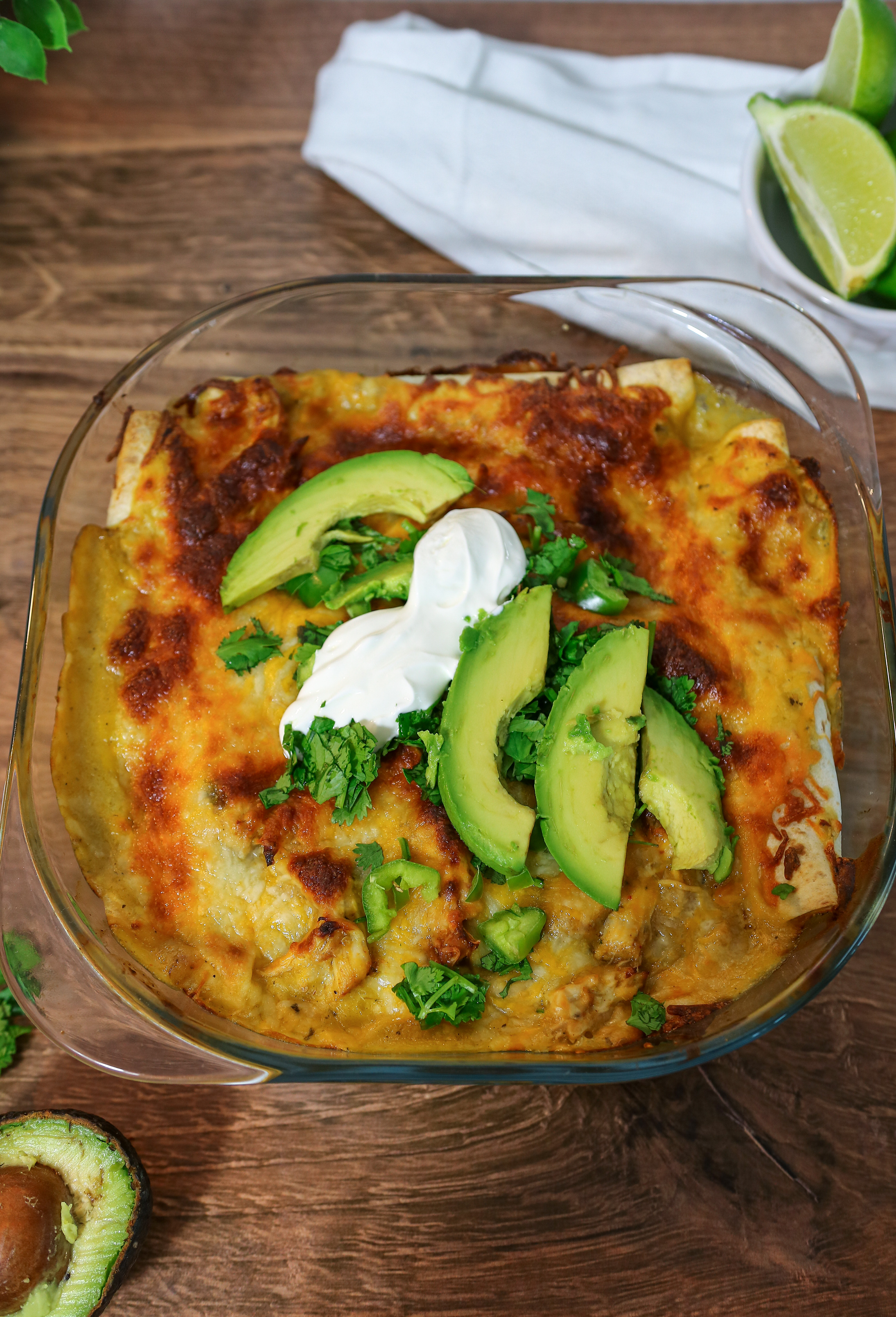 Easy Weeknight Green Chile Chicken Enchiladas