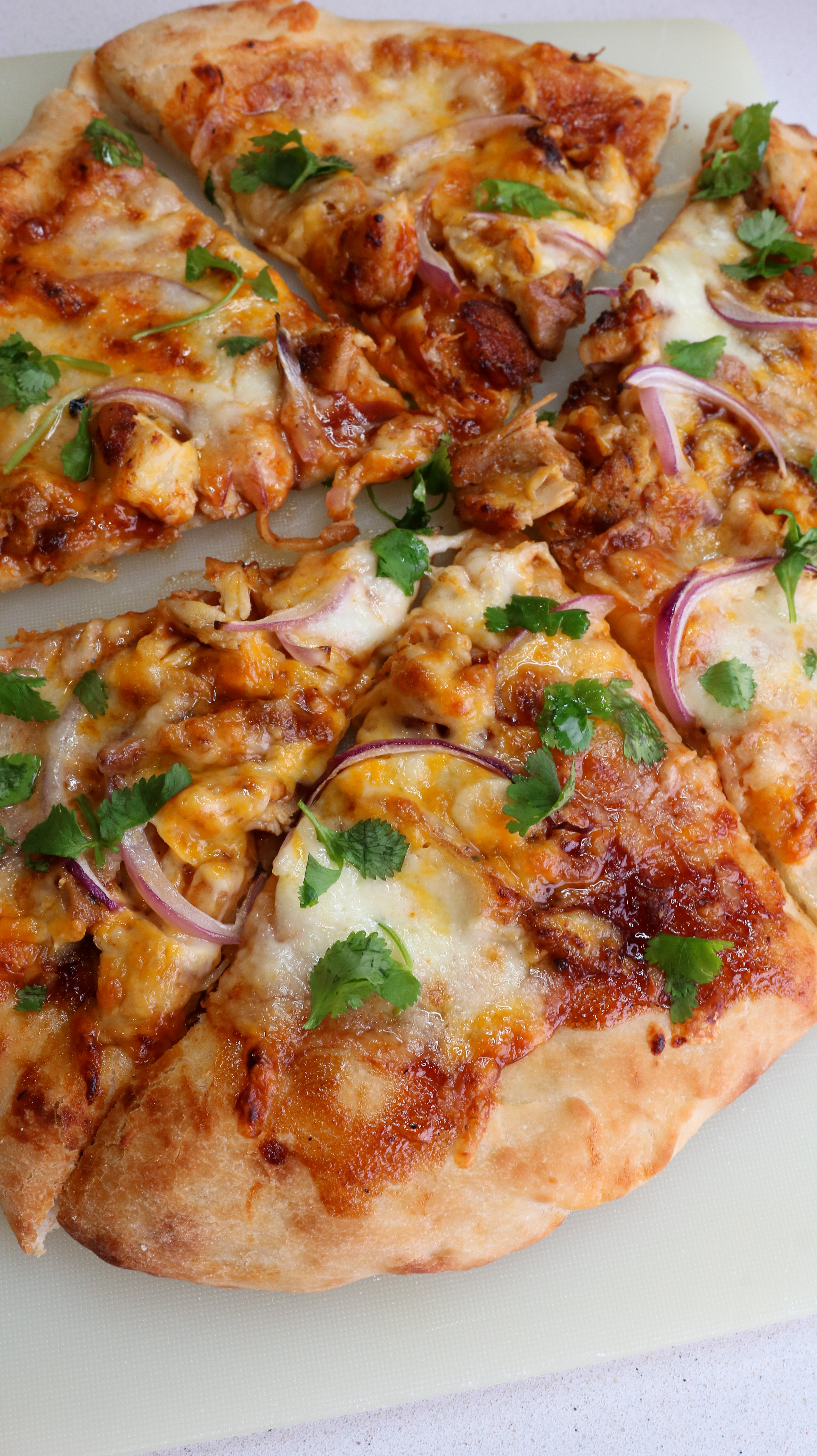 The BEST BBQ Chicken Pizza