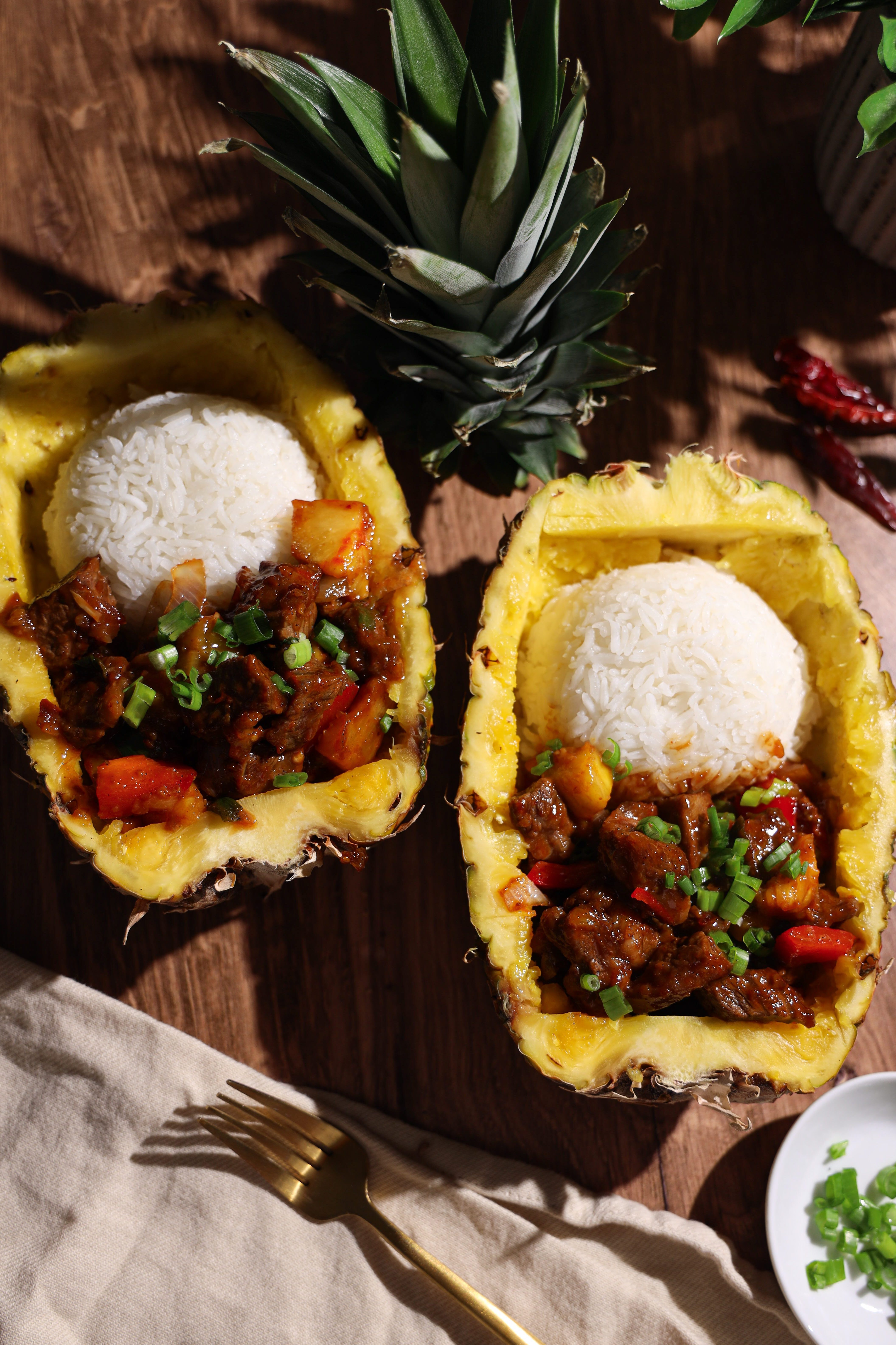 The Best Pineapple Steak Bowl