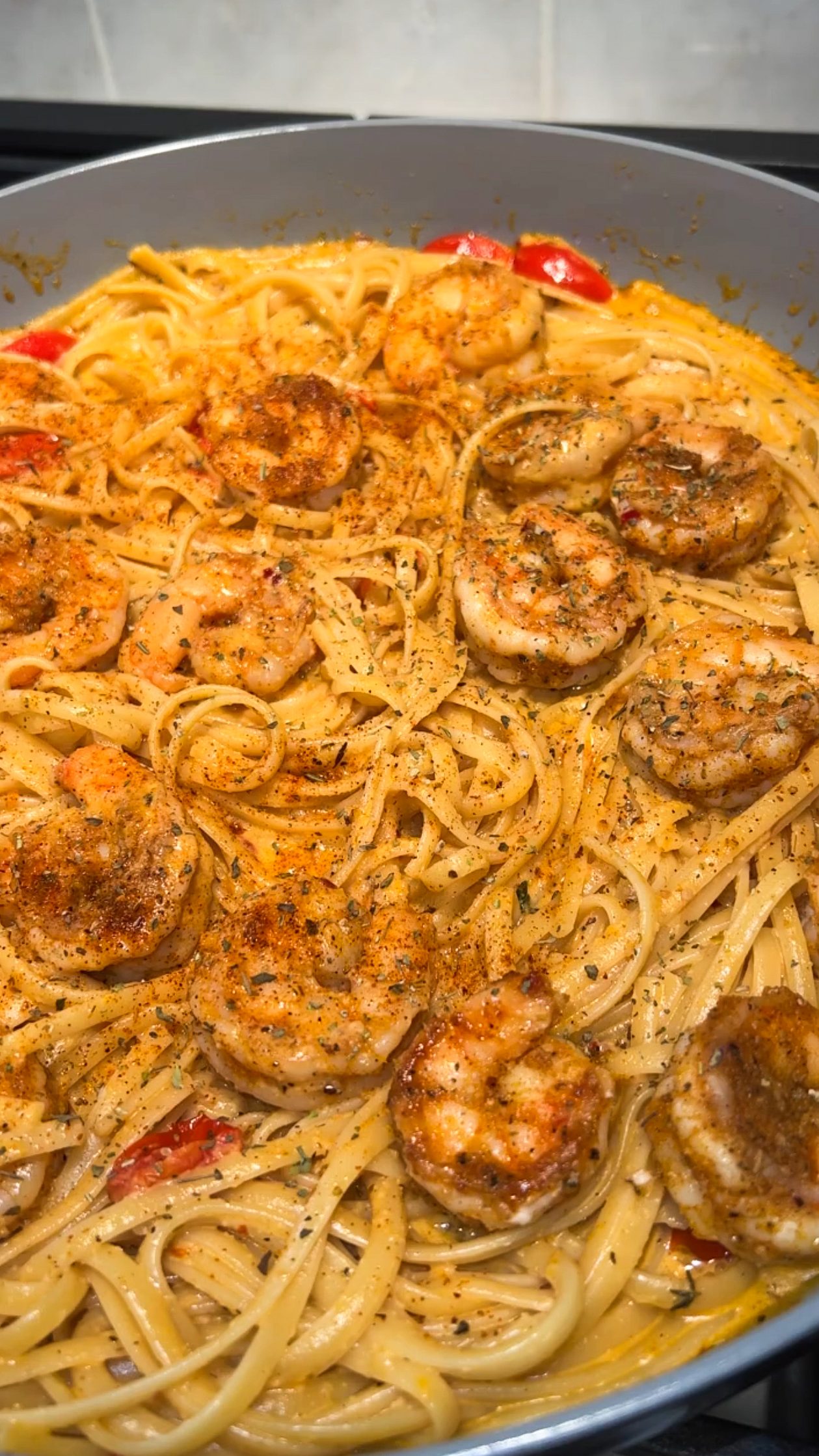 Creamy Shrimp and Tomato Pasta