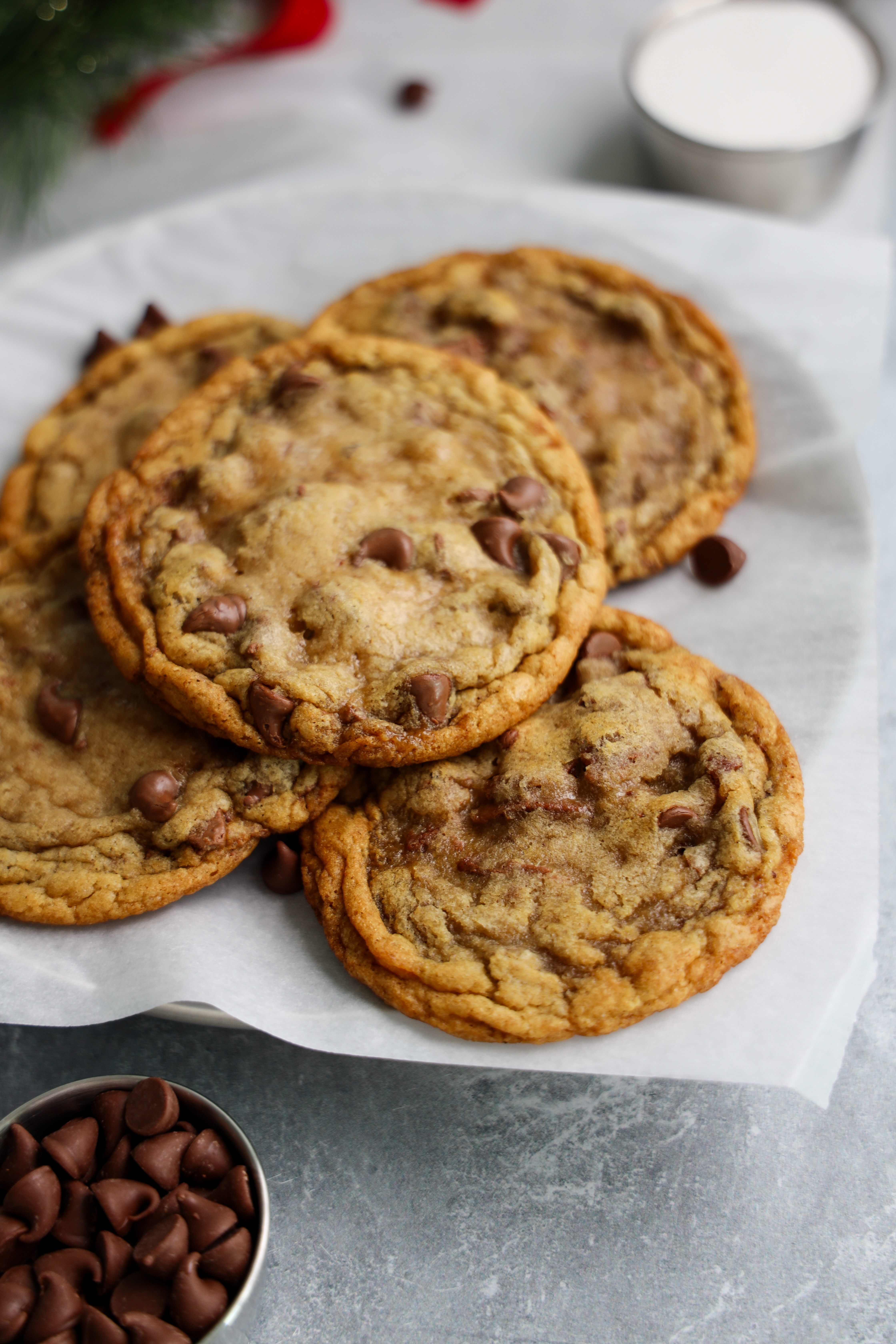 Holiday Brown Butter Chocolate Caramel Cookies