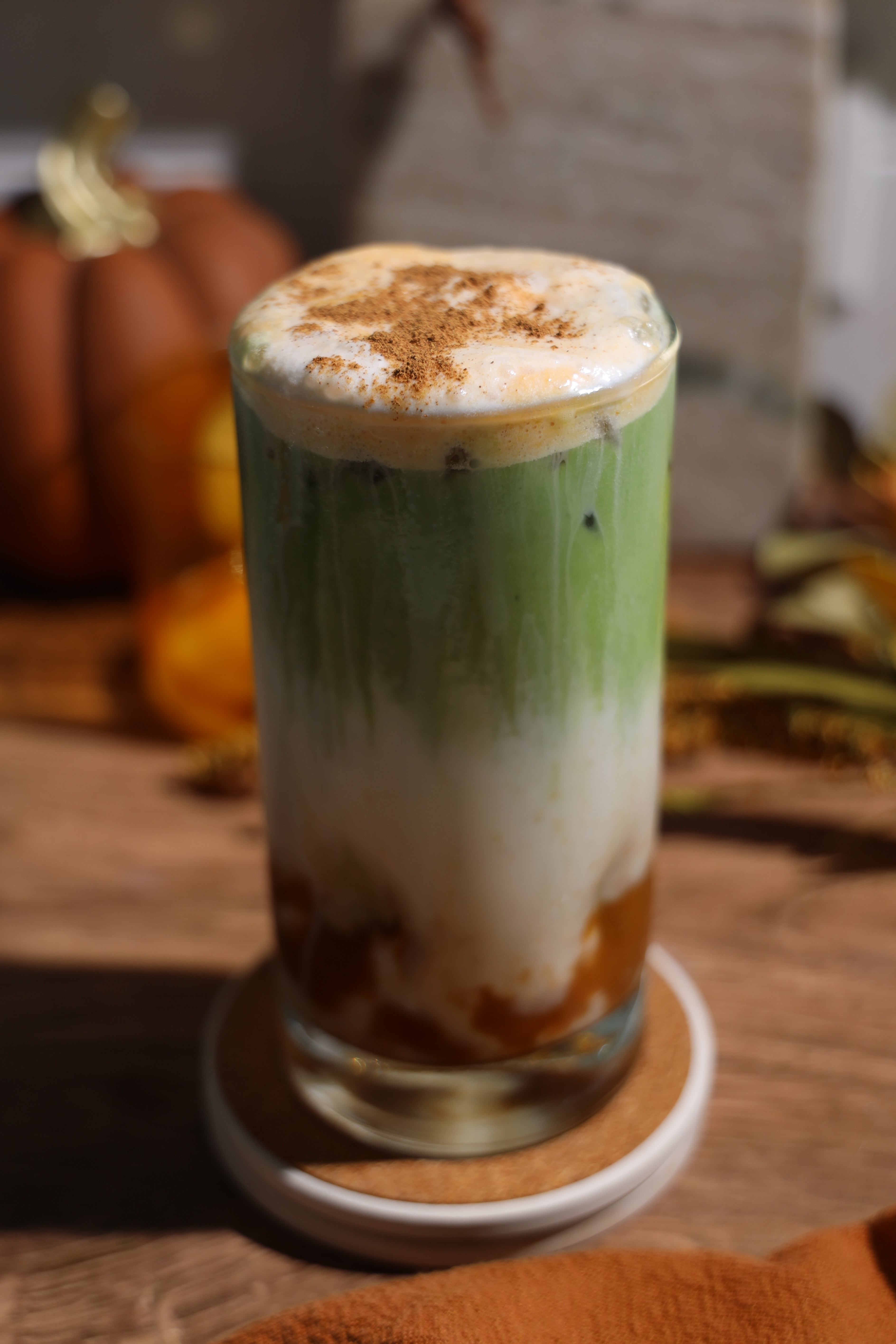 Delicious Pumpkin Spice Matcha Latte